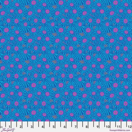 PWBM117.Blue SM Brollies, Bits and Bobs by Brandon Mably for Kaffe Fassett Collective