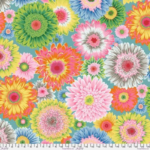 PWPJ139.Pastel Gerbera Daisies, Philip Jacobs for Kaffe Fassett Collective