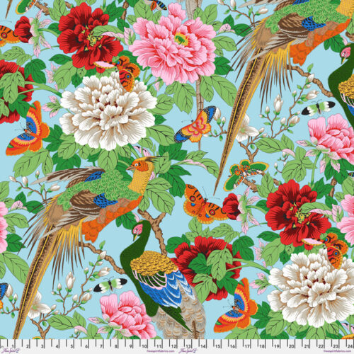 PWPJ142.Multi Birds and Bees, Philip Jacobs for Kaffe Fassett Collective