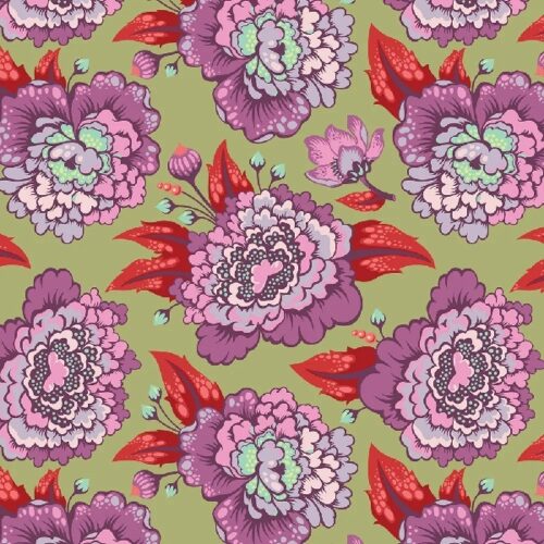 PWTP063.Plum Astraea Elizabeth by Tula Pink