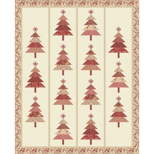 Pine-ing for Christmas Quilt Kit, Le Jardin Rouge by French General
