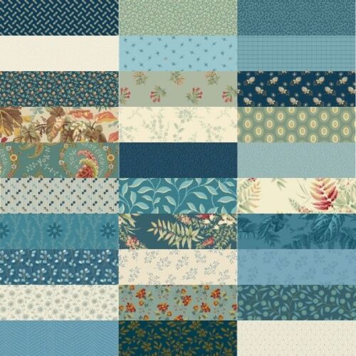 Secret Stash Blue Willow Fat Quarter Pack (30 pieces) by Edyta Sitar (Cut in House)