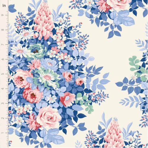 TD100665 Whimyflower Cream, Something Blue by Tilda