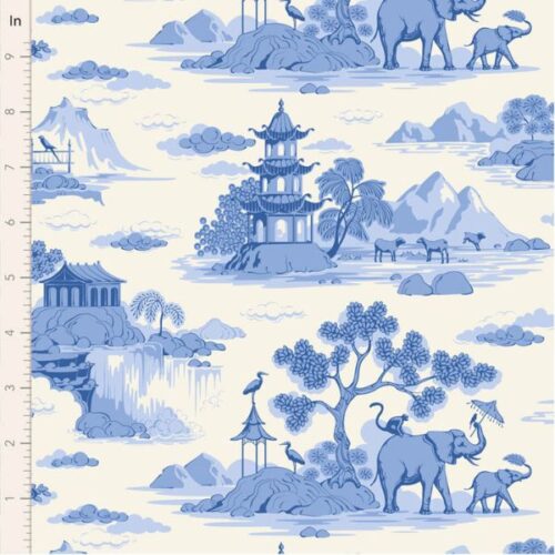 TD100670 Cottonview Cream, Something Blue by Tilda