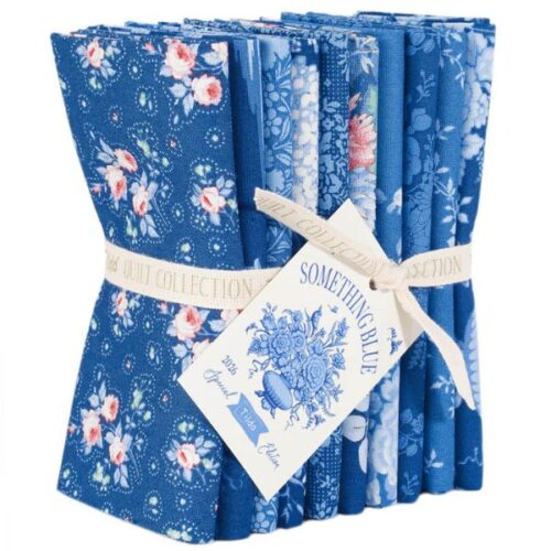 TD300263 Dark Fat Quarter Pack (10 pieces), Something Blue by Tilda