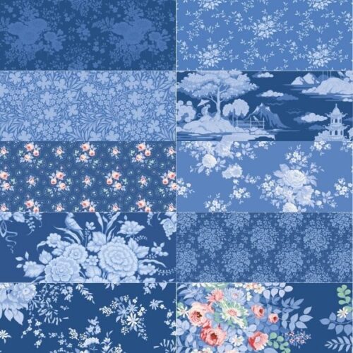 Dark Fat Quarter Pack, Something Blue