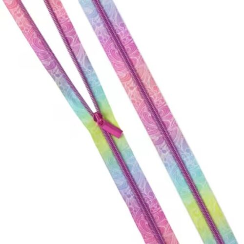 ZBY5C140 Tula Pink Floral Reef Nylon Coil 3 yrd Zipper by Sallie Tomato Making Waves