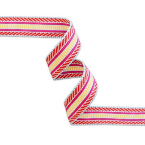 1-12 Railroad Track Neon Webbing (Bag Strapping) 1-12in x 3 yd by Sallie Tomato