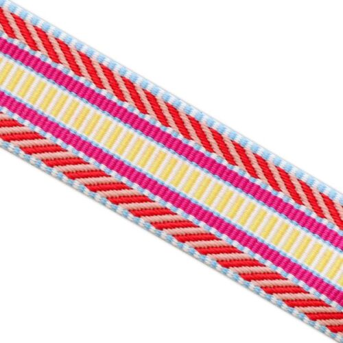 1-12 Railroad Track Neon Webbing (Bag Strapping) 1-12in x 3 yd by Sallie Tomato