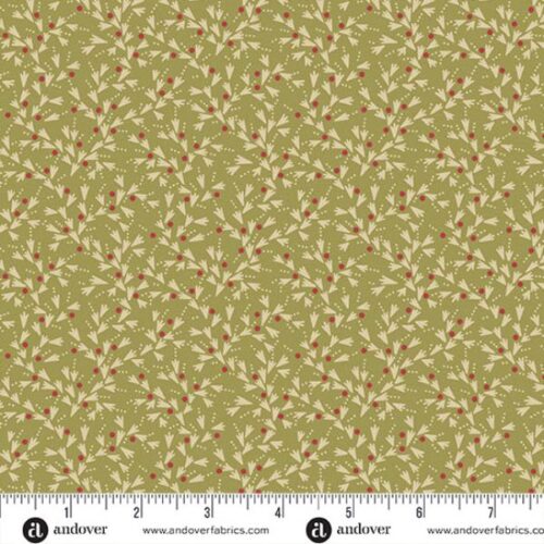 10525-G Snow Tracks Olive, Secret Stash Favourites Chestnut by Edyta Sitar