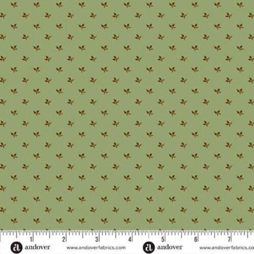 10526-G Tiny Leaf Grass, Secret Stash Favourites Chestnut by Edyta Sitar