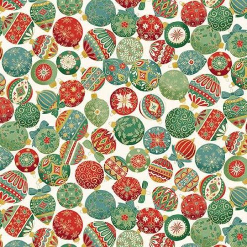 217-Q Ornament Cream, Adorn by Makower