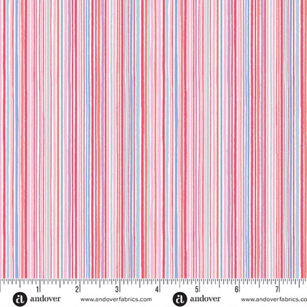 237-P Fine Stripe Pink, Dance Class by Makower