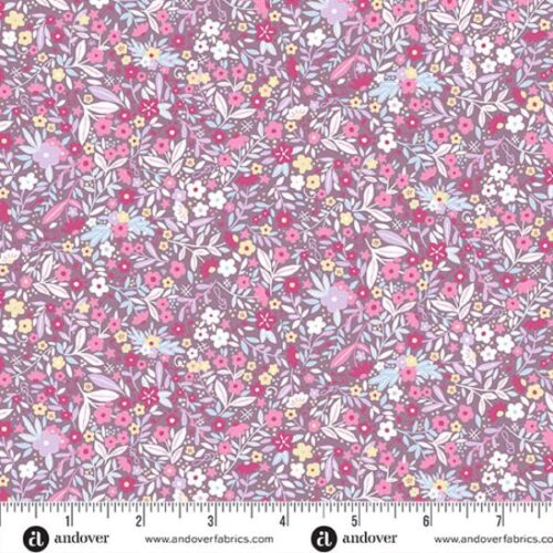 243-L Floral Purple, Dance Class by Makower