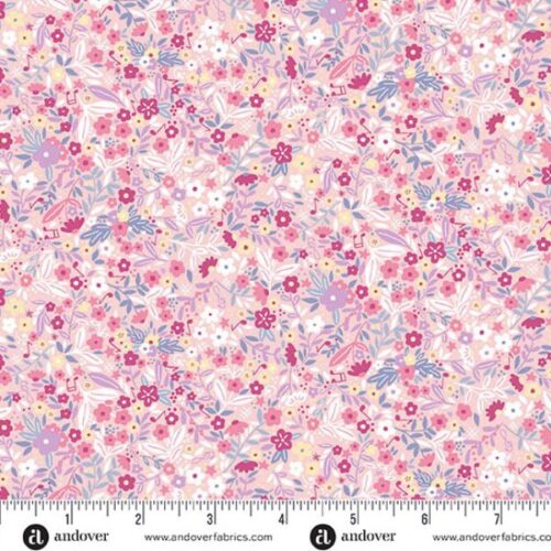 243-P Floral Pink, Dance Class by Makower
