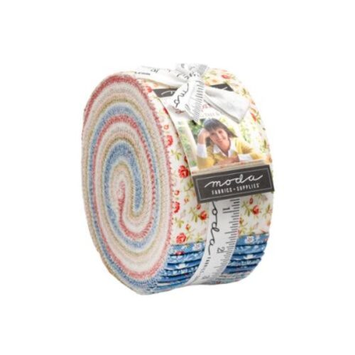 35450JR Larkspur & Linen Jelly Roll (40 pieces) by Fig Tree & Co