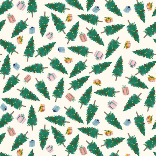 BG097 Christmas Tree Winter White, Merry Happy Christmas by Bluebellgray for Lewis & Irene