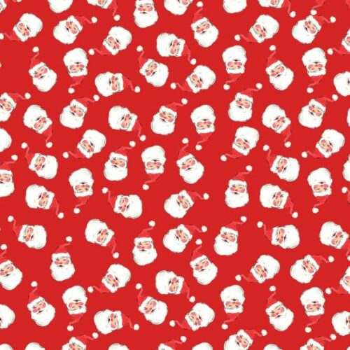 BG104 Jolly Santa Festive Red, Merry Happy Christmas by Bluebellgray for Lewis & Irene