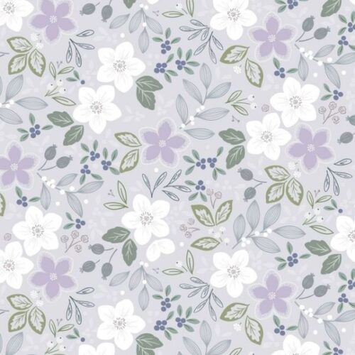 CC72.1 Winter's Promise Light Silver (pearlescent), Winter's Garden by Lewis & Irene