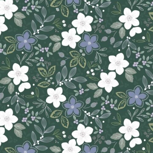 CC72.3 Winter's Promise Forest Green (pearlescent), Winter's Garden by Lewis & Irene