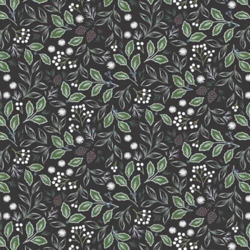 CC73.3 Quiet Beauty Charcoal (pearlescent), Winter's Garden by Lewis & Irene