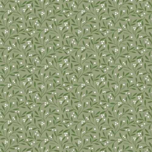 CC75.2 Mistletoe Charms Light Green (pearlescent), Winter's Garden by Cassandra Connolly