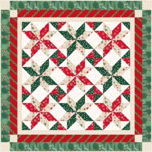 Christmas in Bluebell Wood Throw Quilt Kit, Christmas in Bluebell Wood by Lewis & Irene