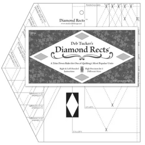 Deb Tucker's Diamond Rects Ruler UDT15
