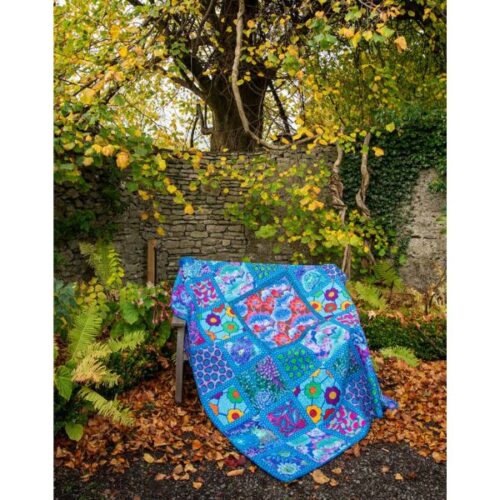 Deep Sea Squares Fabric Pack, Quilts at an English Manor House by Kaffe Fassett