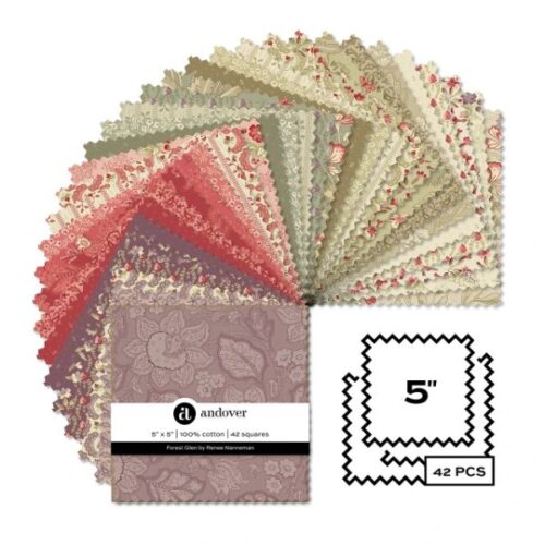 Forest Glen 5 Square Pack (42 pieces) by Renee Nanneman (Branded)
