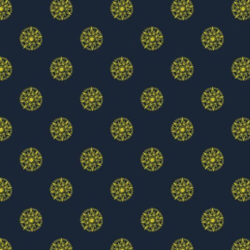 L59C Small Solstice Shining Star on Midnight Blue (with gold metallic), Winter Solstice by Lewis & Irene