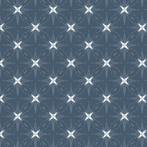 L64C North Star on Dark Blue (with pearl) by Lewis & Irene