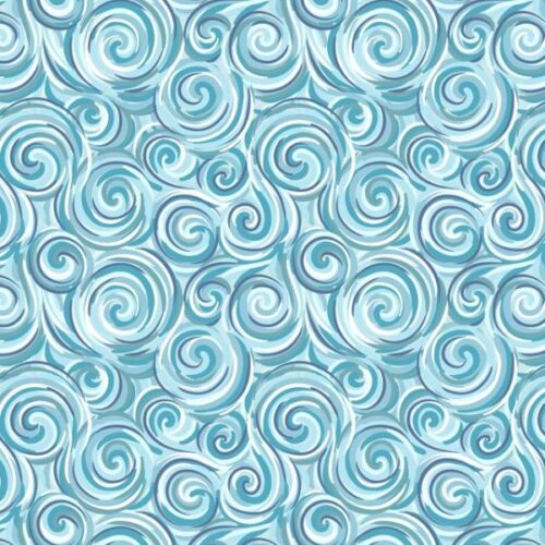 L67C Northern Lights Swirl Blue (with pearl) by Lewis & Irene