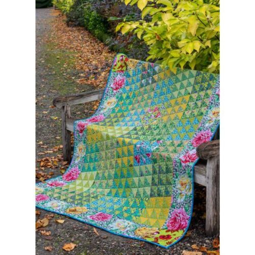 Lime Twist Quilt Fabric Pack, Quilts at an English Manor House by Kaffe Fassett