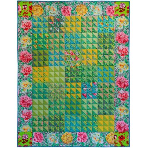 Lime Twist Quilt Fabric Pack, Quilts at an English Manor House by Kaffe Fassett