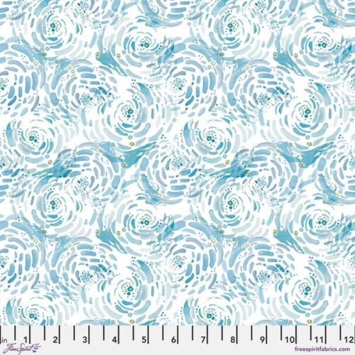 PWSR105.Turquoise Whirlpool, Saltwater by Shell Rummel