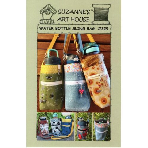 SAH229 Water Bottle Sling Bag by Suzanne's Art House
