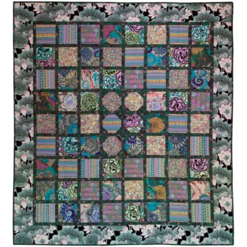 Silver Squares Fabric Pack, Quilts at an English Manor House by Kaffe Fassett