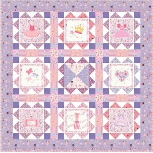 Tippy toes Quilt Kit, Dance Class by Makower