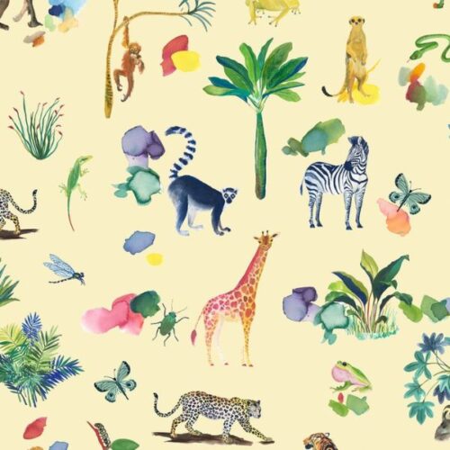 WB078 Safari Animals Sunrise, Safari by Wee Blue Bell