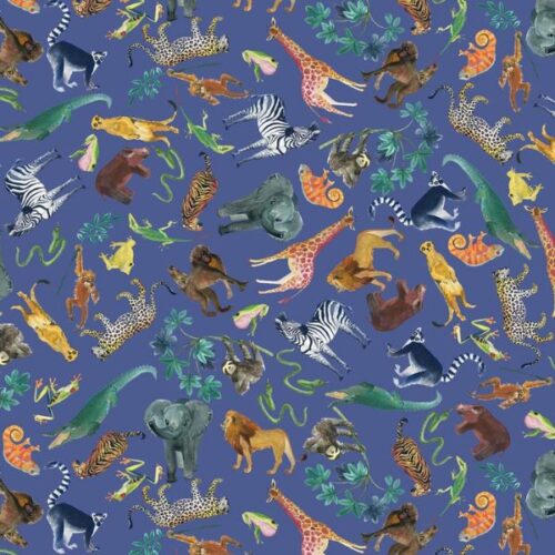 WB080 Animal Jigsaw Dusk, Safari by Wee Blue Bell