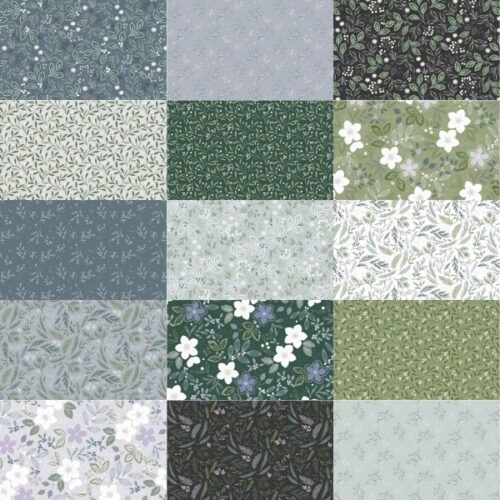 Winter's Garden Fat Quarter Pack (15 pieces) by Cassandra Connolly (Cut in House)