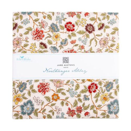 10-17890 Northanger Abbey 10in Squares by Jane Austen's House
