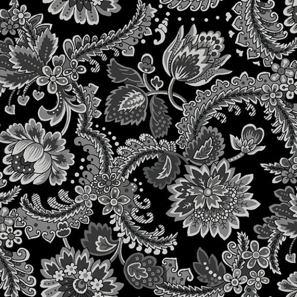 2309-99 Black Arden 108 Extra Wide Backing Fabric by Satin Moon Designs for Blank Quilting
