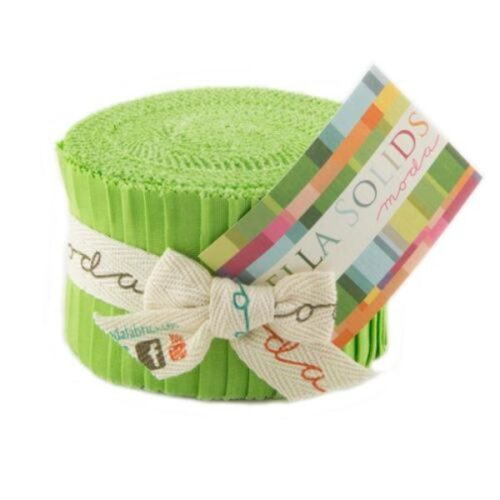 9900JJR 75 Bella Solids Jelly Roll (20pcs) by Moda
