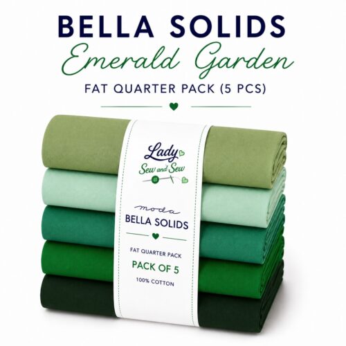 Bella Solids Emerald Garden Fat Quarter Pack