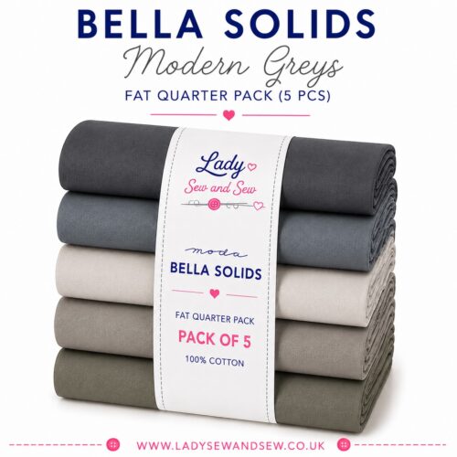 Bella Solids Modern Greys Fat Quarter Pack