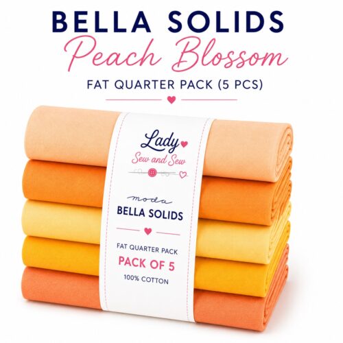 Bella Solids Peach Blossom Fat Quarter Pack