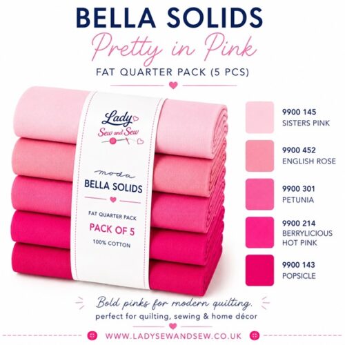 Bella Solids Pretty in Pink Fat Quarter Pack