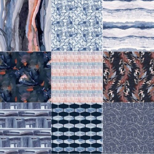 Daybreak Fat Quarter Pack by Shell Rummel (9 pieces)